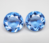 Крупная пара флюоритов со сменой цвета 11,64 карата 