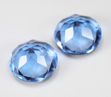 Крупная пара флюоритов со сменой цвета 11,64 карата 