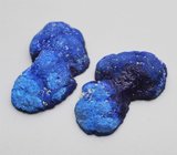 Крупная пара уральского азурита 21,81 карата 