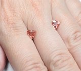Редкая пара орегонских солнечных камней падпараджа 1,18 карата