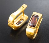 Серьги с цирконами 3,53 карата