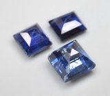 Набор из 3 васильковых кианитов 3,69 карата