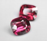 Крупная пара чистейших умбалитов гранатов 7,47 карата