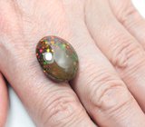 Крупный кристаллический черный опал 10,99 карата