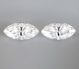 Серьги с муассанитами 2,02 карата