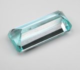 Насыщенный аквамарин редкой огранки 4,26 карата 