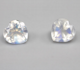 Пара ограненных лунных камней 1,57 карата 