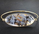Браслет с моховым агатом 25 карата Золото