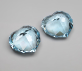 Пара Sky Blue топазов 11,35 карата 