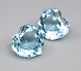 Пара Sky Blue топазов 12,02 карата 
