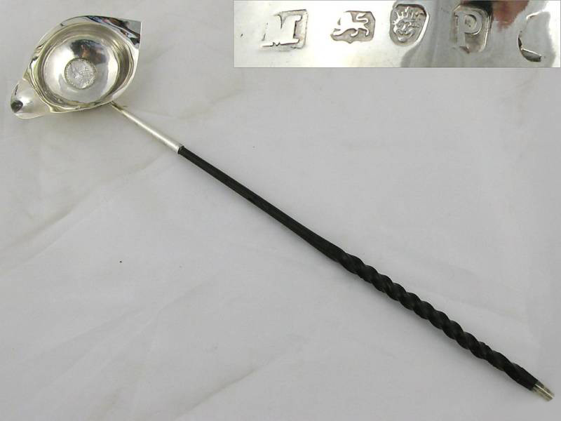 Антикварный ковш для пунша! Английское столовое серебро!  НЕТ НА САЙТЕ