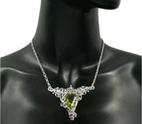 Колье с 54-каратным цитрином