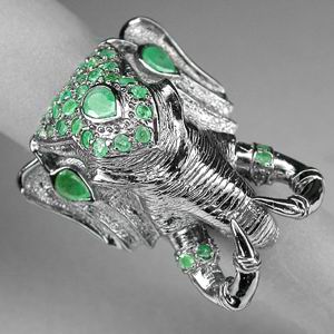 Удивительное кольцо-скульптура «Индийский Слон»