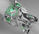 Удивительное кольцо-скульптура «Индийский Слон» Серебро 925