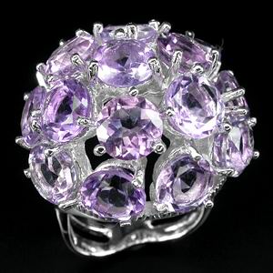 Красивейшее кольцо с аметистами