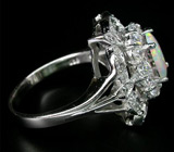 Эффектное кольцо с лабораторным опалом Серебро 925