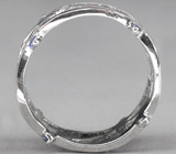 Авангардное кольцо с сапфирами Серебро 925