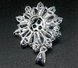 Великолепный кулон с голубыми топазами Серебро 925