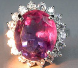 Прелестное кольцо с ярким аметистом Серебро 925