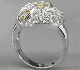 Кольцо "Вифлеем" с цветными сапфирами Серебро 925