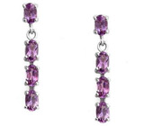 Изящный комплект с аметистами Серебро 925