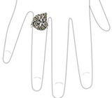 Кольцо "Аммонит" с маркаситами и кубиком циркония Серебро 925