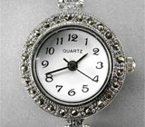 Часы на браслете с аметистами Серебро 925