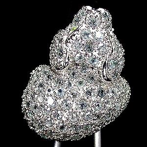 Роскошное кольцо "Снежный Барс"