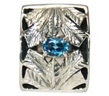 Кольцо «Открытие» с голубым топазом