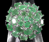 Кольцо с изумрудами Серебро 925