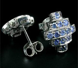 Серьги с сапфирами Серебро 925