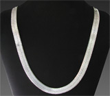 Эффектное серебряное колье