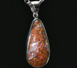 Подвеска с великолепным австралийским болдер-опалом Серебро 925