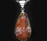 Подвеска с великолепным австралийским болдер-опалом Серебро 925