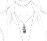 Подвеска «Акватория» с жемчугом Mabe Серебро 925