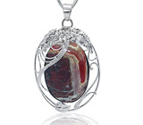 Подвеска с пейзажной яшмой