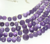 Великолепное колье с бриолетами аметистов Не указан