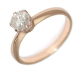 Элегантное кольцо с бриллиантом Золото