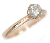 Элегантное кольцо с бриллиантом Золото