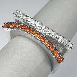 Кольцо с кристаллами Swarovski