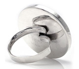 Крупное кольцо с тигровой раковиной Серебро 925