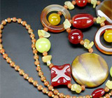 Великолепное колье с самоцветами Не указан