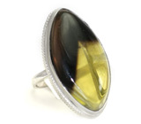 Авторское кольцо с лемотрином Серебро 925