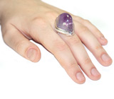 Авторское кольцо с аметистом Серебро 925