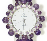 Прекрасные часы с браслетом из аметистов Не указан