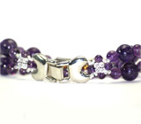 Прекрасные часы с браслетом из аметистов Не указан