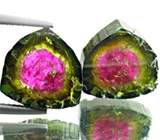 Пара арбузных турмалинов 13,01 карат 