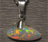 Кулон с драгоценным опалом на цепочке Серебро 925