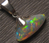 Кулон с драгоценным опалом на цепочке Серебро 925