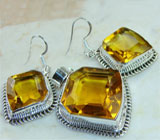 Комплект с солнечным кварцем Серебро 925